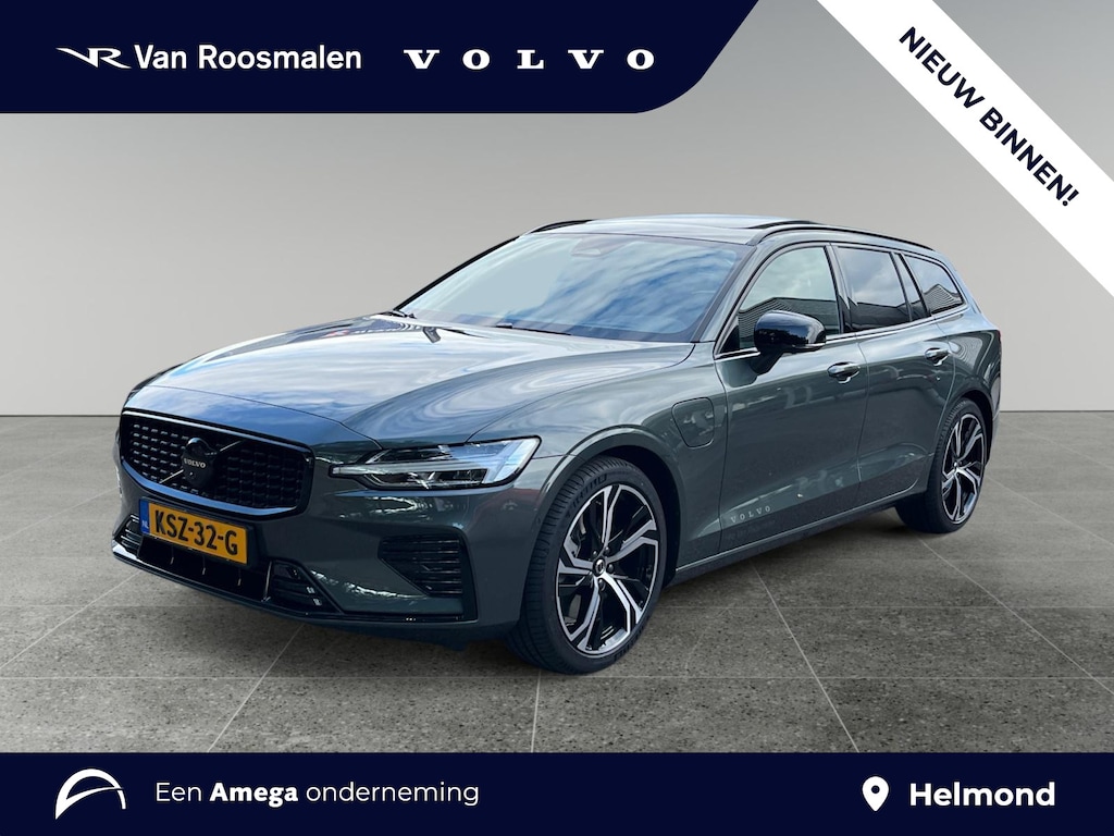 Volvo V60 2.0 T6 Plug-in hybrid AWD Plus Dark | Harman/Kardon | Panoramadak | Zwarte logo's