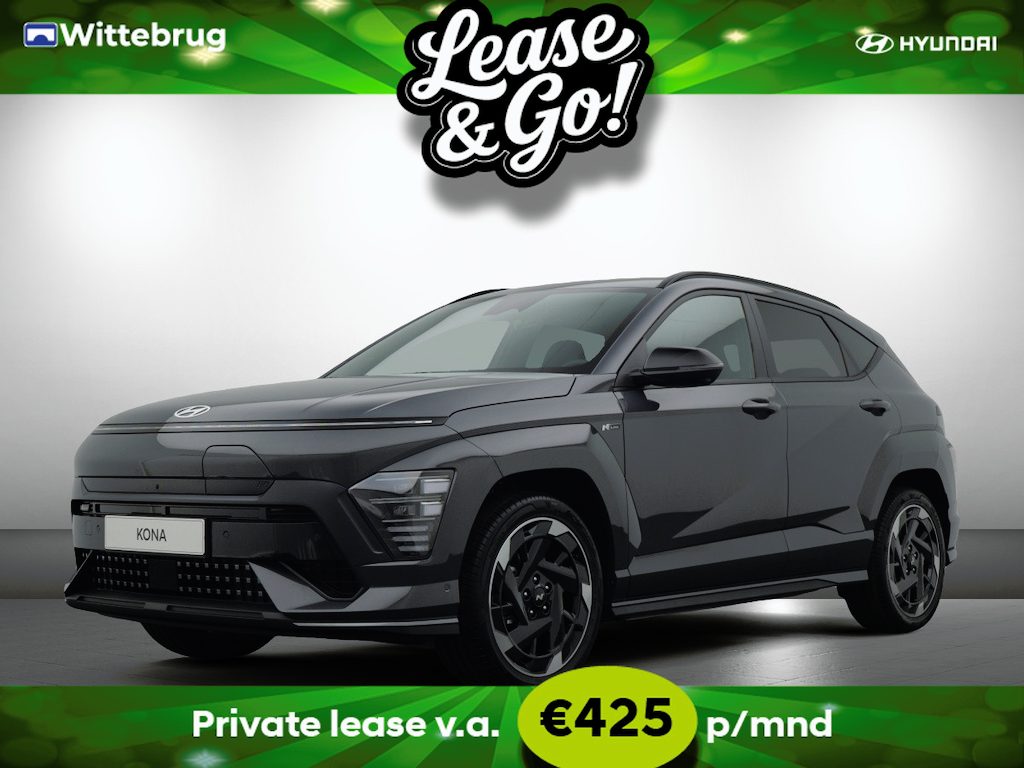 Hyundai Kona Electric N Line Business 64.8 kWh Volledig Elektrish, Fiscaal aantrekkelijk, Navigatie Private lease een KONA Electric al vanaf € 425 p/m!