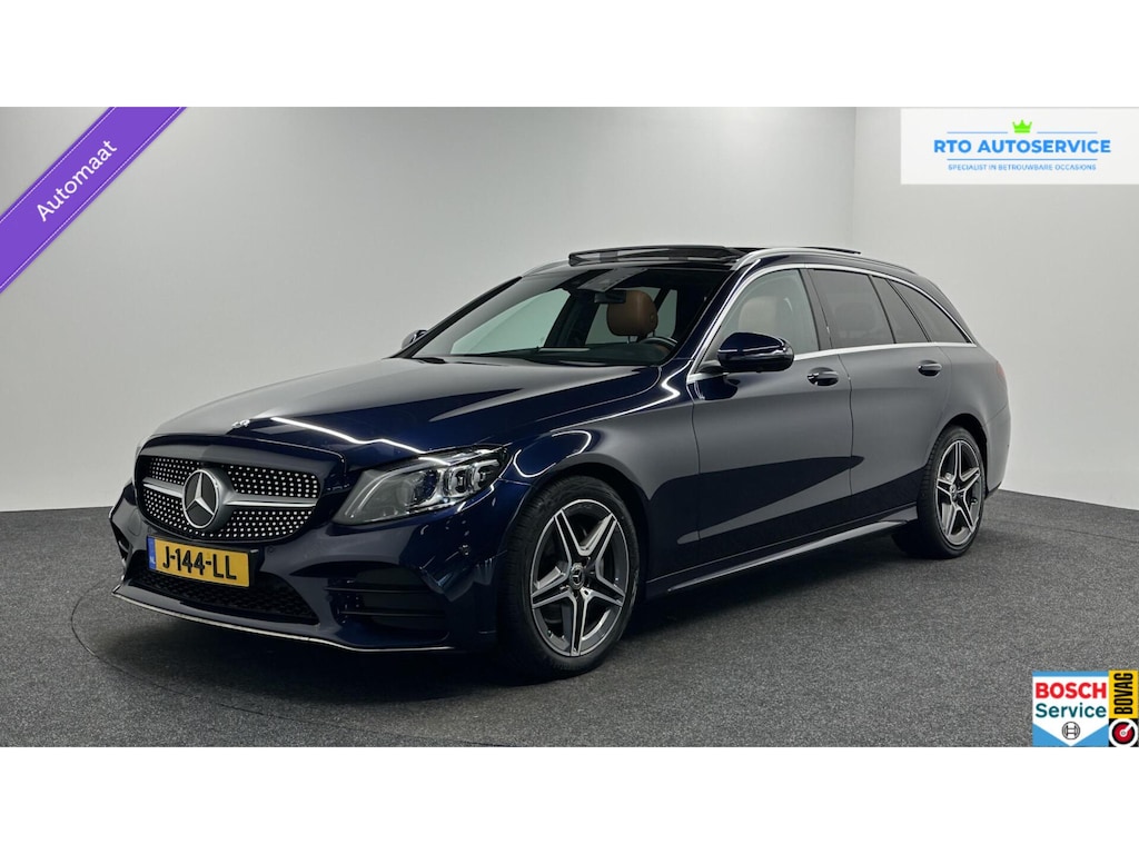 Mercedes-Benz C-klasse Estate 200 Business Solution AMG LEER PANO NAVI CRUISE.