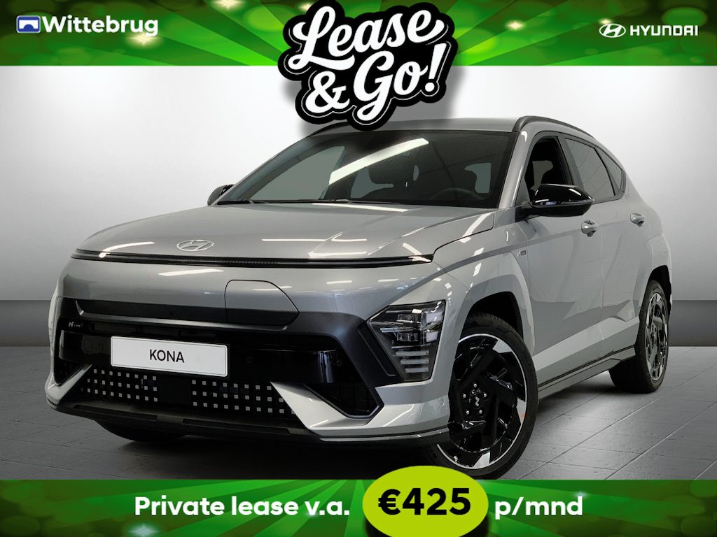 Hyundai Kona Electric N Line Business 64.8 kWh Volledig Elektrish, Fiscaal aantrekkelijk, Navigatie Private lease een KONA Electric al vanaf € 425 p/m!