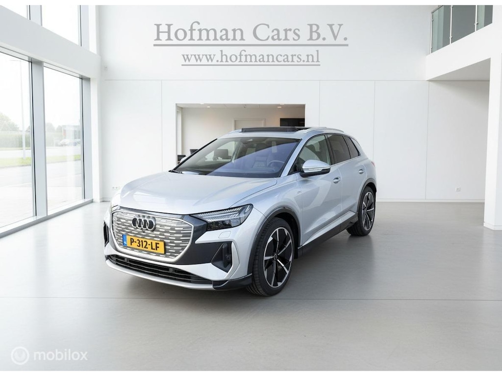 Audi Q4 e-tron 40 Launch edition S Competition 77 kWh | SOH 91,8%| Warmtepomp | Pano | HUD | Trekhaak