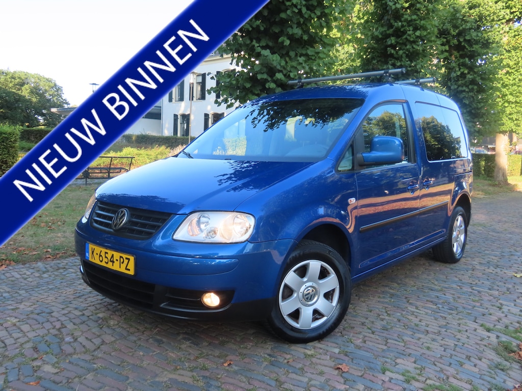 Volkswagen Caddy 1.6 Comfortline 5p. Climate Control 2 x Schuifdeur Trekhaak Dakdragers Stoelverwarming Lm Velgen Nwe Riem