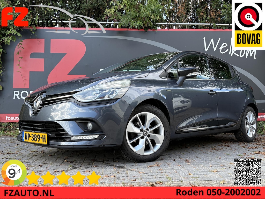 Renault Clio 0.9 TCe Limited - Navigatie - Airconditioning - Afneembare trekhaak - Lederen bekleding
