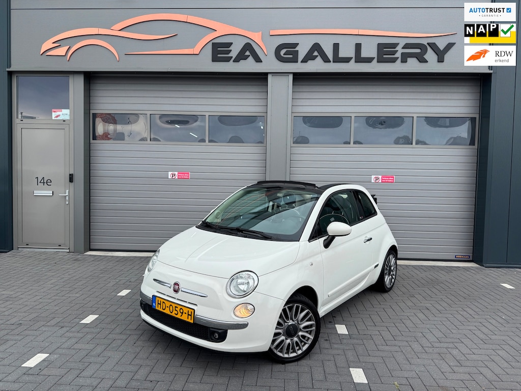 Fiat 500C 1.2 Lounge Cabrio NAP Airco APK Sensor Nav