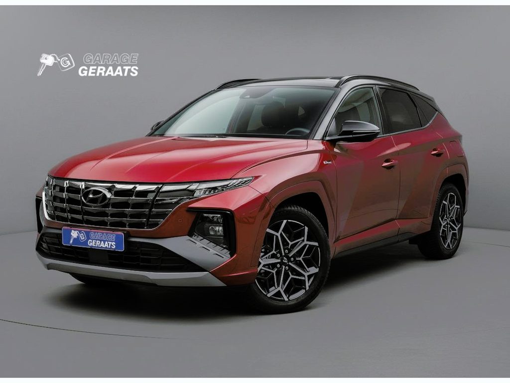 Hyundai Tucson 1.6 T-GDI Plug-in Hybrid 4WD N-line l Stoelventilatie, Elektr. Stoelen, 1e eigenaar, Dealer onderhouden, 360 Camera, Half alcantara/leder, 19 inch, Zeer luxe!