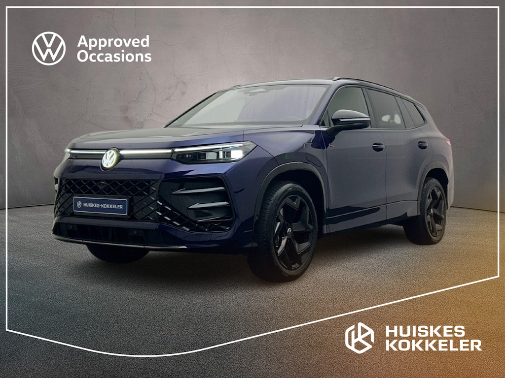 Volkswagen Tayron R-Line Edition 1.5 TSI eHybrid 272pk DSG Automaat Trekhaak, Black Style, Adaptive cruise control, Harman Kardon audio, Panoramadak, Achteruitrijcamera, Navigatie