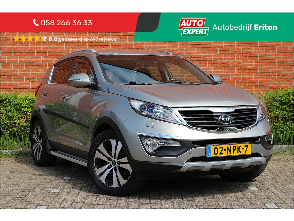 Kia Sportage 2.0 165pk X-clusive AUT. | NL-auto | Automaat | 1.600 kg trekgewicht! | Luxe! | Navigatie | Cruise control | Leder | Xenon | PDC | Centr. deurvergr. |