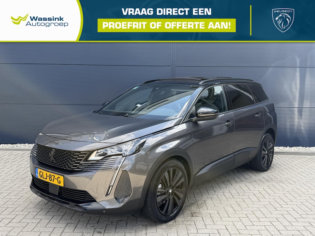 Peugeot 5008 1.2 Hybrid 136 GT | Navigatie | Apple Carplay/Android auto | 360 camera | Schuifdak | Black Pack