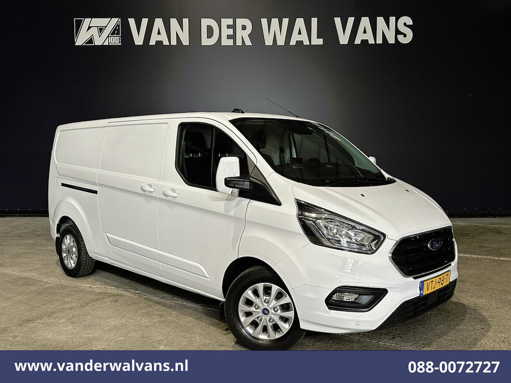 Ford Transit Custom 2.0 TDCI 130pk L2H1 Euro6 Airco | Navigatie | Apple Carplay | LED | Cruisecontrol | 2800kg Trekhaak Android Auto, Verwarmde voorruit, Stoelverwarming, Parkeersensoren, Bijrijdersbank