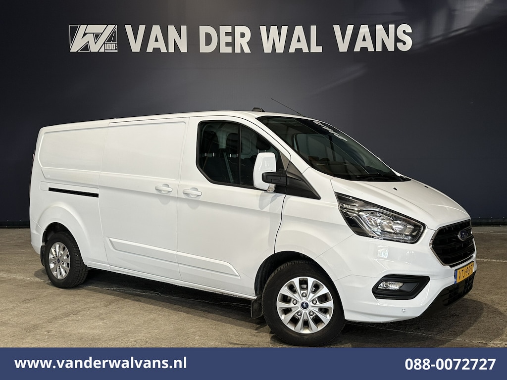 Ford Transit Custom 2.0 TDCI 130pk L2H1 Euro6 Airco | Navigatie | Apple Carplay | LED | Cruisecontrol | 2800kg Trekhaak Android Auto, Verwarmde voorruit, Stoelverwarming, Parkeersensoren, Bijrijdersbank