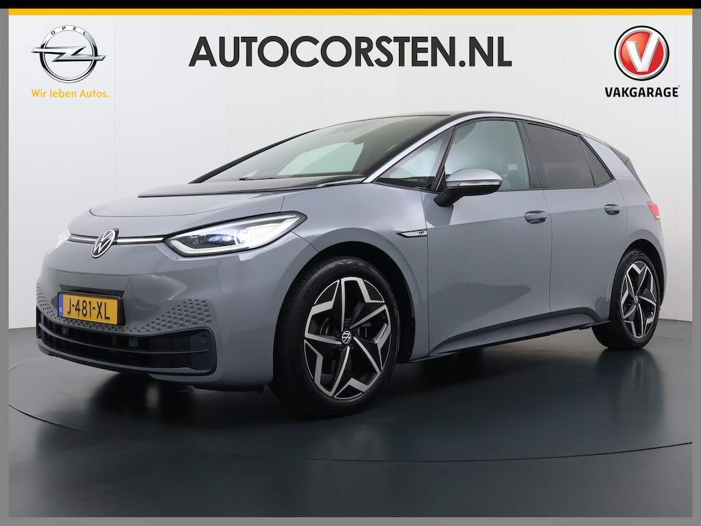 Volkswagen ID.3 First Plus 62kWh Trekhaak Adap.Cruise SOH 93% Camera Stoel+Stuurverwarming Navi-Pro Apple Carplay Android Auto Pdc Keyless advanced Matrix-Led Privacy Glas Lmv DAB Lmv 19" Isofix 1e Eigenaar Origineel Nederlandse Auto
