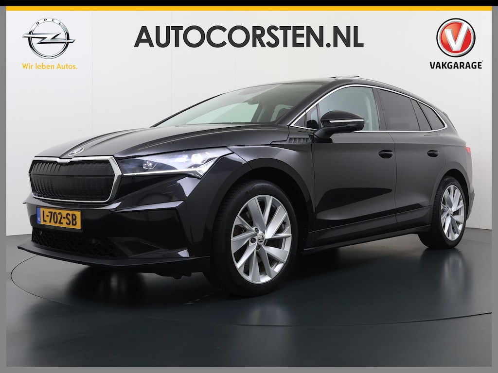 Skoda Enyaq iV 80 Warmtepomp Soh 89% Panoramadak Adap.Cruise 3-Zone Ecc Camera Stoel+Stuurverwarming Draadloze telefoonlader Elek.Achterklep Keyless Matrix Led File assistent Lmv 20"