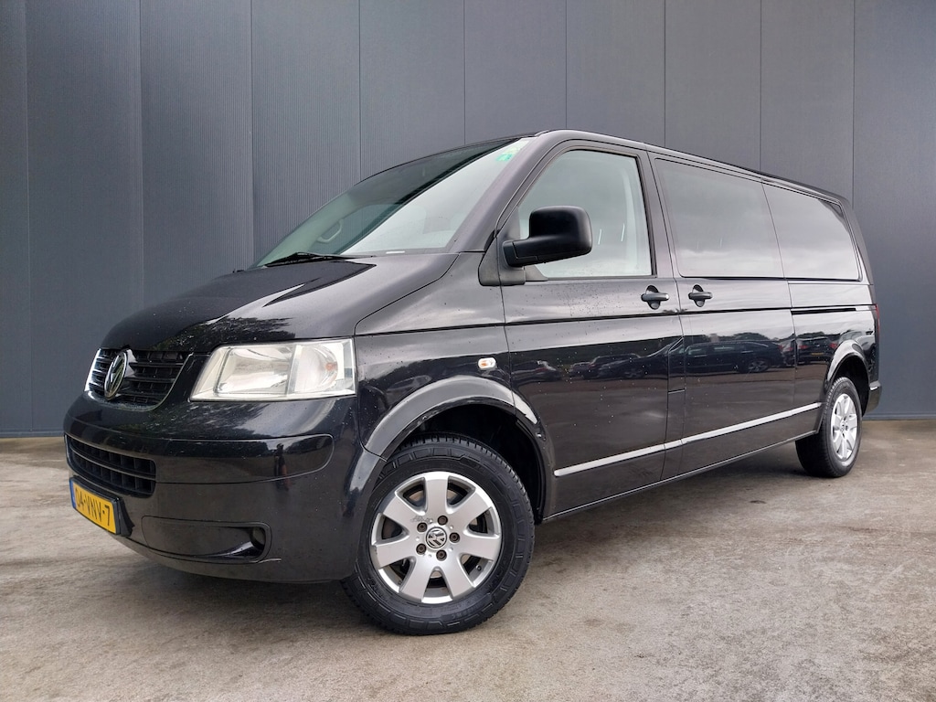 Volkswagen Transporter 2.5 TDI AUTOMAAT 2X SD DUBBELE CABINE MARGE AIRCO NAVI LEER CAMERA TREKHAAK
