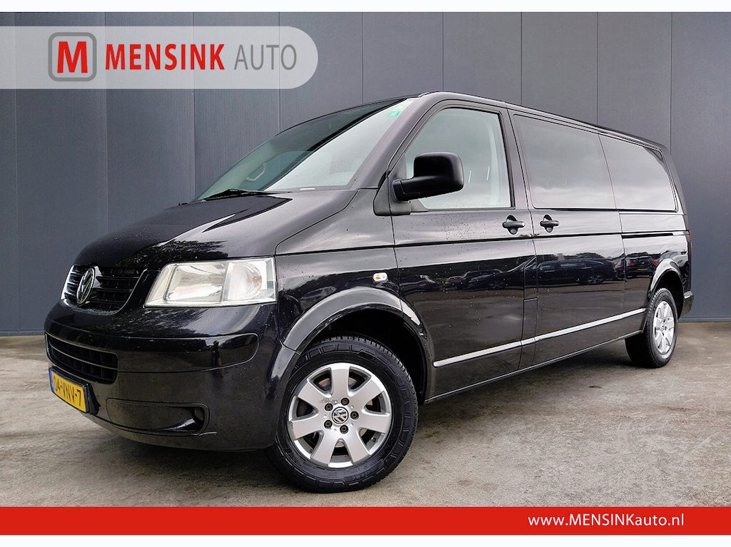 Volkswagen Transporter 2.5 TDI AUTOMAAT 2X SD DUBBELE CABINE MARGE AIRCO NAVI LEER CAMERA TREKHAAK