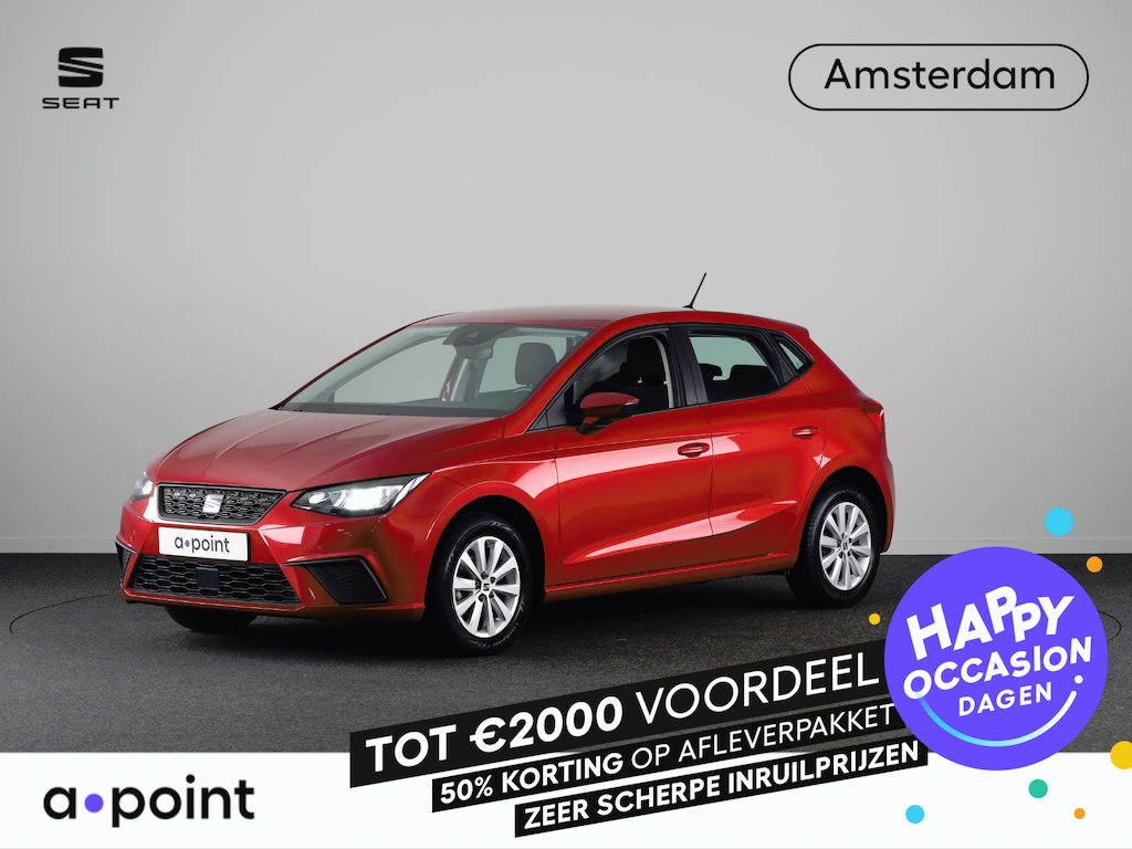 SEAT Ibiza 1.0 EcoTSI Style 95 pk | Navigatie via App | Parkeersensoren achter | Autom. airco | Cruise control | LED koplampen |