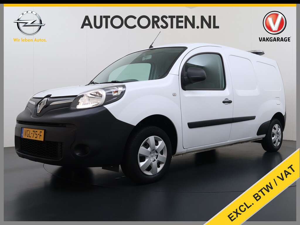 Renault Kangoo Z.E. Automaat Maxi SOH 96% Incl. Accu Airco Cruise Control Pdc Betonplex Vloer Lat om Lat Schuifdeur Dealeronderhouden 1e Eigenaar Origineel Nederlandse Auto