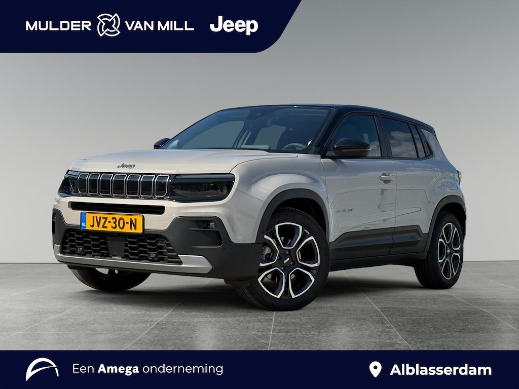 Jeep Avenger Summit EV 54kWh 156pk | 8 JAAR GARANTIE! | SCHUIF/KANTELDAK | WARMTEPOMP | ELEKTR. A.KLEP | STOELVERW. | ADAPTIVE CRUISE | NAVI | CLIMA | APPLE CARPLAY / ANDROID AUTO |