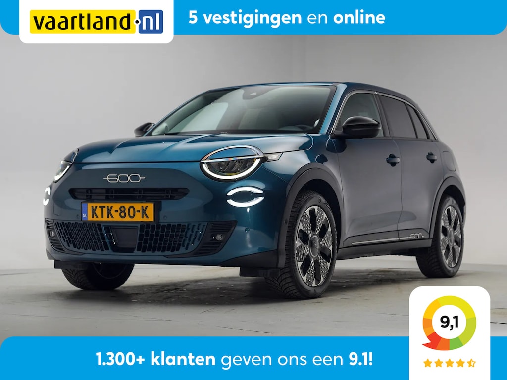 Fiat 600 600 e La Prima 54 kWh [ Navi Camera Apple / Android Leder Stoelverwarming ]