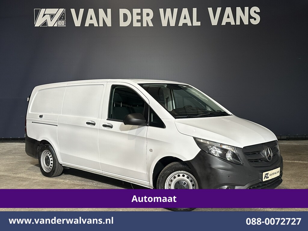 Mercedes-Benz Vito 114 CDI 136pk 9G-Tronic Automaat L2H1 Inrichting Euro6 Airco | Camera | Navigatie | Apple Carplay Android Auto, Cruisecontrol, Trekhaak, Parkeersensoren, Bijrijdersbank