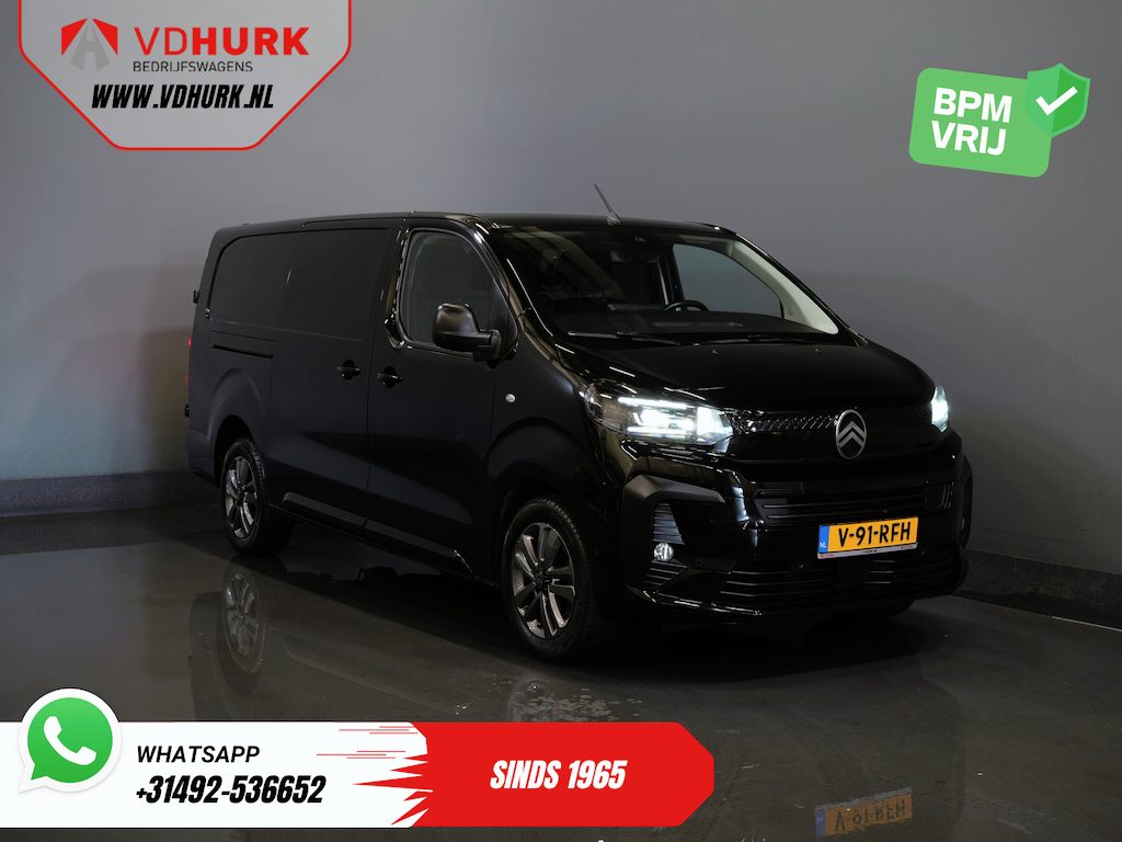 Citroën Jumpy 2.0 HDI 180 pk Aut. LED/ Standkachel/ Keyless/ Stoelverw/ Stuurverw./ Carplay/ Climate/ Camera/ PDC/ Cruise/ Trekhaak/ LMV