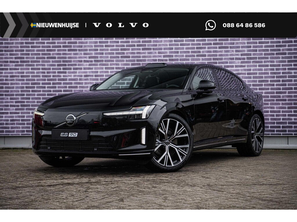 Volvo ES90 Single Motor Extended Range Ultra 92 kWh | Bowers & Wilkins audio | Luchtvering | Pilot Assist Pack | Elektrochromatisch panoramadak | Geventileerde Charcoal Nordico met massage | 360 Camera | Elektrisch verstelbare achterbank |