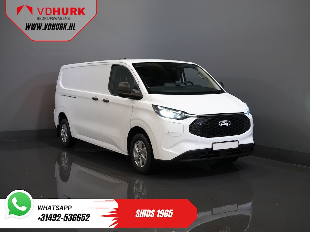 Ford E-Transit Custom L2 Trend 71 kWh 370 Km WLTP Garantie T/m 7-2031/ LED/ Standkachel/ Stoelverw./ Carplay/ Climate/ Camera/ PDC/ LMV/ Cruise