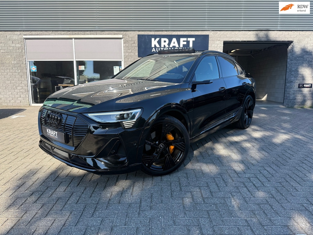 Audi e-tron Sportback 55 quattro S-Line 95 kWh | Black Edition | Full option | PANO | 408PK! | Matrix LED | B&O | Memory | Camera