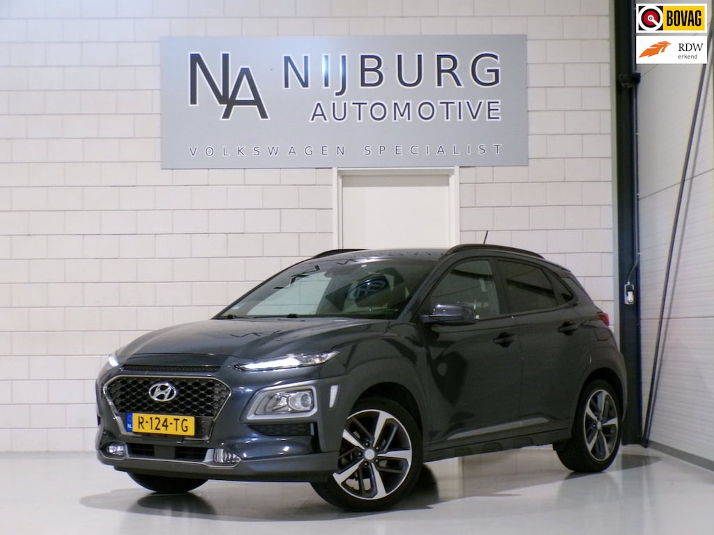Hyundai Kona 1.0T Premium Apple-Carplay / Android-Auto Camera Parkeersensoren Keyless Sport-stoelen Cruise Navigatie Bluetooth