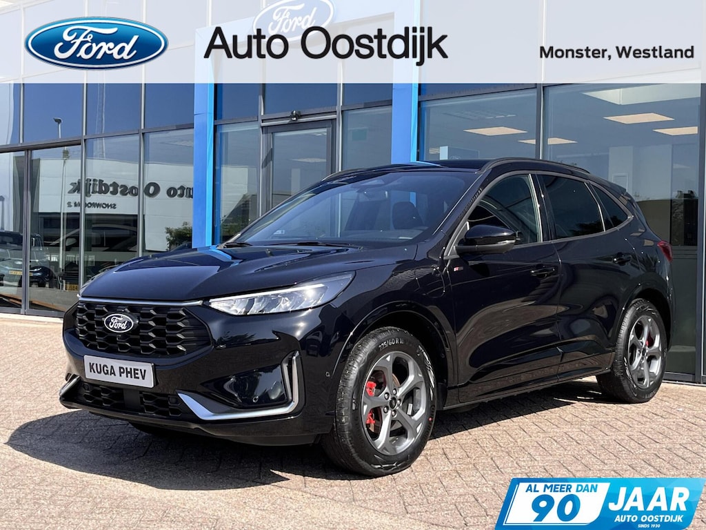 Ford Kuga 2.5 PHEV ST-Line X 243PK Afn. Trekhaak Winterpack Adaptieve Cruise 360-Camera B&O Elek. Achterklep Climate Parkeersensoren Full-LED *2100KG Trekgewicht*