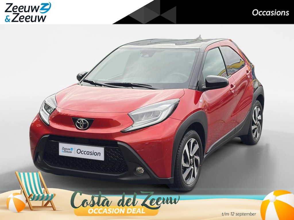 Toyota Aygo X 1.0 VVT-i MT Envy Apple Carplay/Android Auto , achteruitrijcamera , airco (automatisch) , cruise control adaptief , navigatiesysteem full map , achteropkomend verkeer waarschuwing , Autonomous Emergency Braking , rijstrooksensor met correctie , lichtmetalen velgen 18"