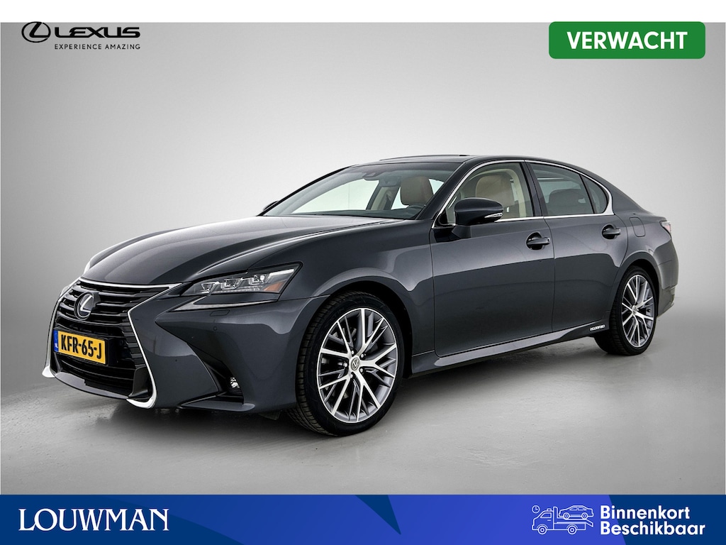 Lexus GS 300h President Line | Mark Levinson Premium | Schuif/Kanteldak | Memory Seats | Bruin Leder | Stuur+Stoelverwarming | Stoelventilatie | Head-Up Display | Blind Spot Monitor | Navigatie | Climate Control | Cruise