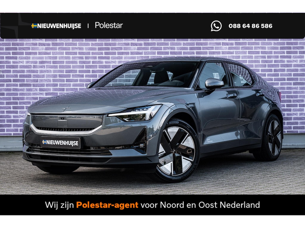 Polestar 2 Long Range Single Motor 82 kWh | Trekhaak | Panoramadak | 360 Graden Camera | Keyless Entry | Elektrische Achterklep | Elektrisch Verstelbare Voorstoelen | Stoelverwarming | Cruise Control Adaptief | BLIS | Google Navigatie | Apple Carplay | Android Auto