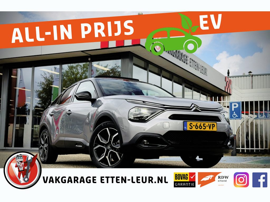Citroën E-C4 Shine 50 kWh/ soh waarde 91%/ schuifdak/leder