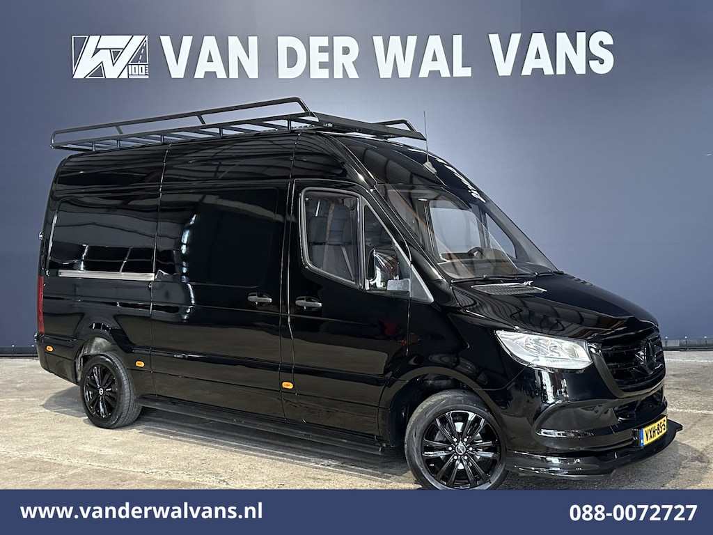 Mercedes-Benz Sprinter 314 CDI 143pk L2H2 Euro6 Airco | Imperiaal | Camera | Apple Carplay | LM Velgen | Cruisecontrol Android Auto, Trekhaak, Sidebars, Bumper Kit, Bijrijdersbank