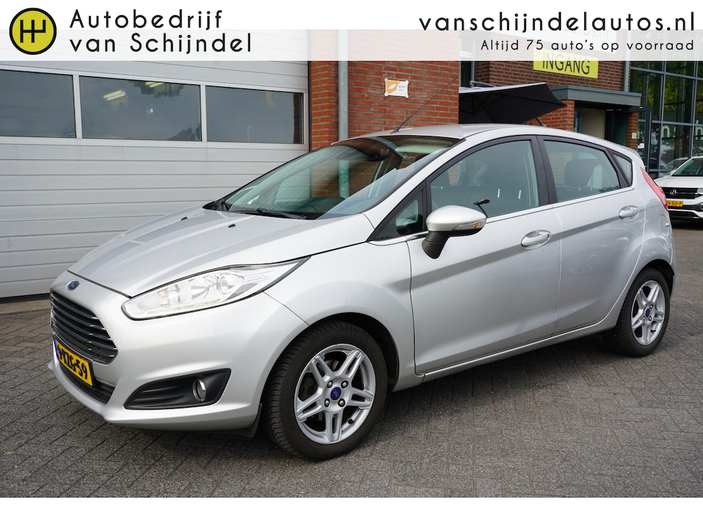 Ford Fiesta 1.0 ECOBOOST 101PK TITANIUM NAVI ECC AIRCO CRUISECONTROL PARKEERSENSOREN BLUETOOTH LMV CHROOM ELECTR.RAMEN-SPIEGELS