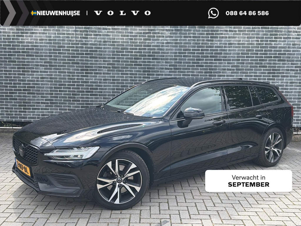Volvo V60 2.0 B3 Essential Edition | Trekhaak | Achteruitrijcamera | Parkeersensoren | Lederen Bekleding | Stoelverwarming voor en achter | Cruise Control Adaptief | Lichtmetalen Velgen 18 inch | Navigatie | Apple Carplay | Android Auto