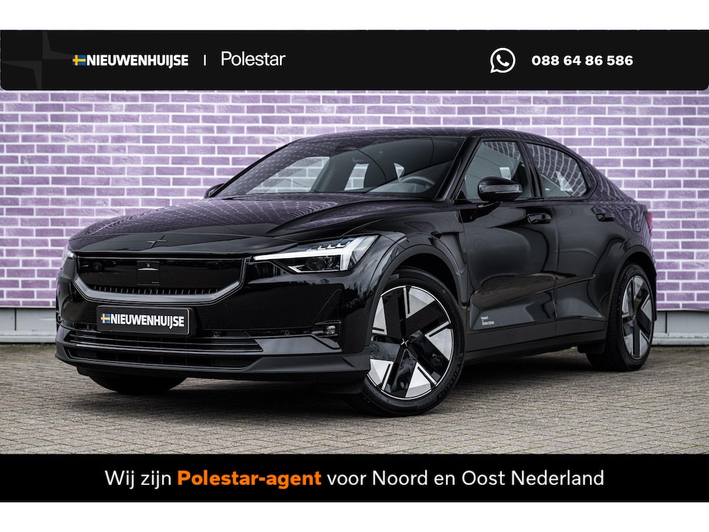 Polestar 2 Long Range Single Motor 82 kWh | Trekhaak | Panoramadak | 360 Graden Camera | Keyless Entry | Elektrische Achterklep | Elektrisch Verstelbare Voorstoelen | Stoelverwarming | Cruise Control Adaptief | BLIS | Google Navigatie | Apple Carplay | Android Auto
