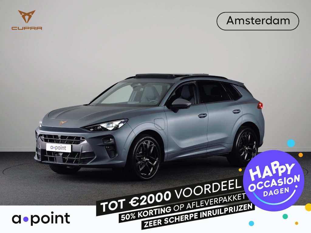 CUPRA Terramar 1.5 TSI e-Hybrid VZ America s CUP 272pk | Panoramadak | Trekhaak | 360° Camera | Elektrisch verstelbare voorstoelen | Lederen bekleding | Verwarmbare voorstoelen