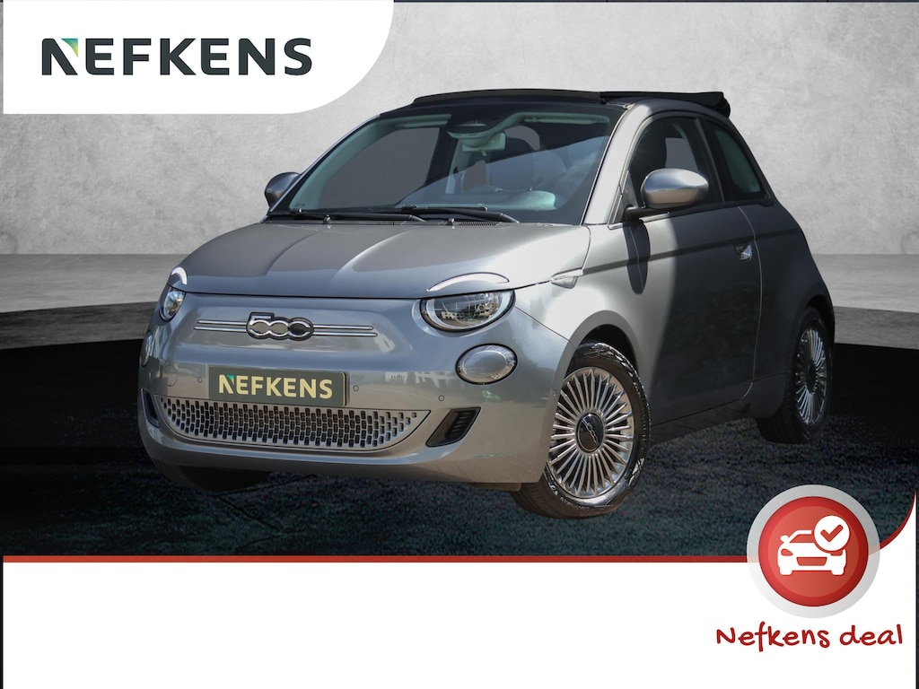 Fiat 500C Icon 42 kWh Cabrio | ACCU 96% | Stoelverwarming | Achteruitrijcamera | Dodehoekdetectie | Parkeersensoren