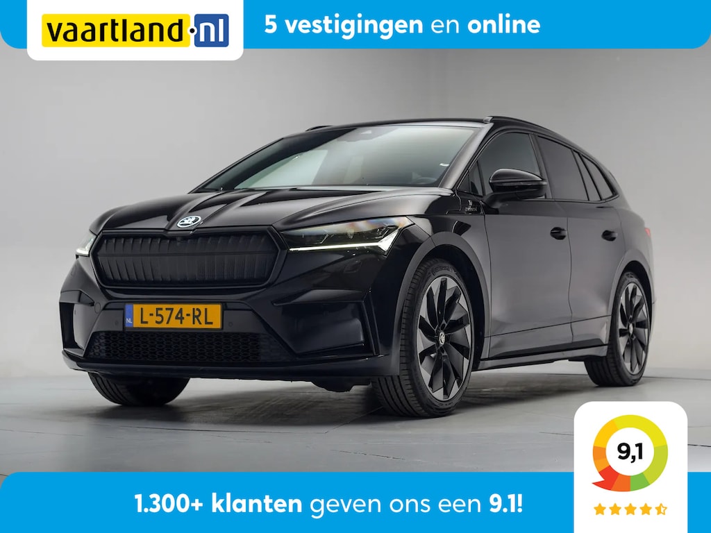 Skoda Enyaq iV 60 Sportline 3-Fase [ Trekhaak Navi Half-leder Apple / Android Camera ]