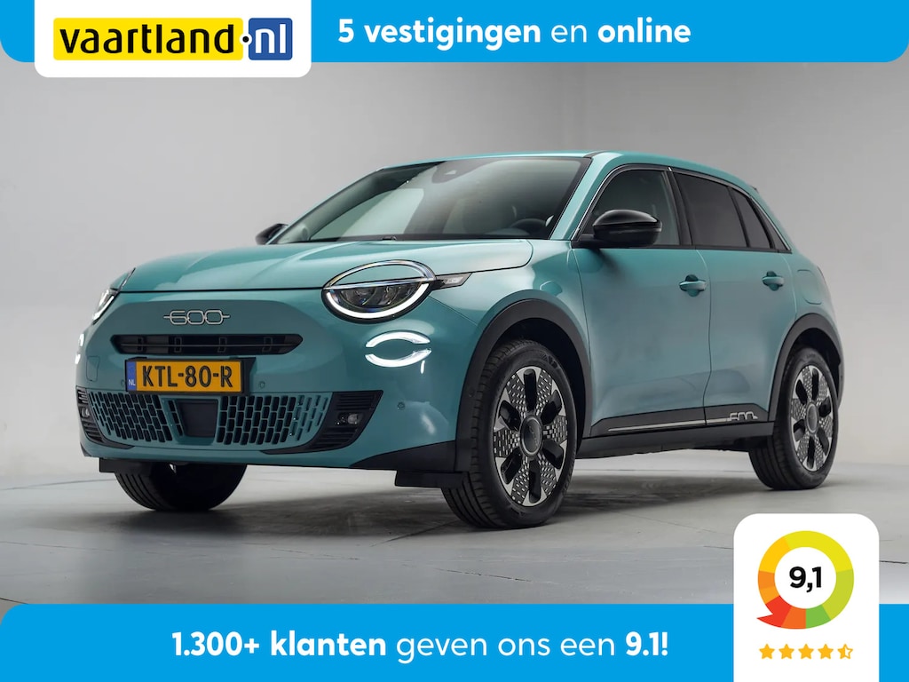 Fiat 600 600 e La Prima 54 kWh [ Navi Camera Apple / Android Leder Stoelverwarming ]