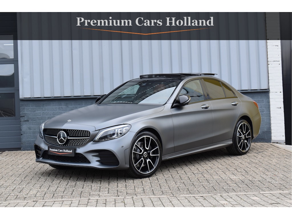 Mercedes-Benz C-klasse 300 AMG 258 Pk Designo Matt Metallic Pano Vol Leder Digitale Cockpit Multi Beam 360 Camera Origineel Nederlands