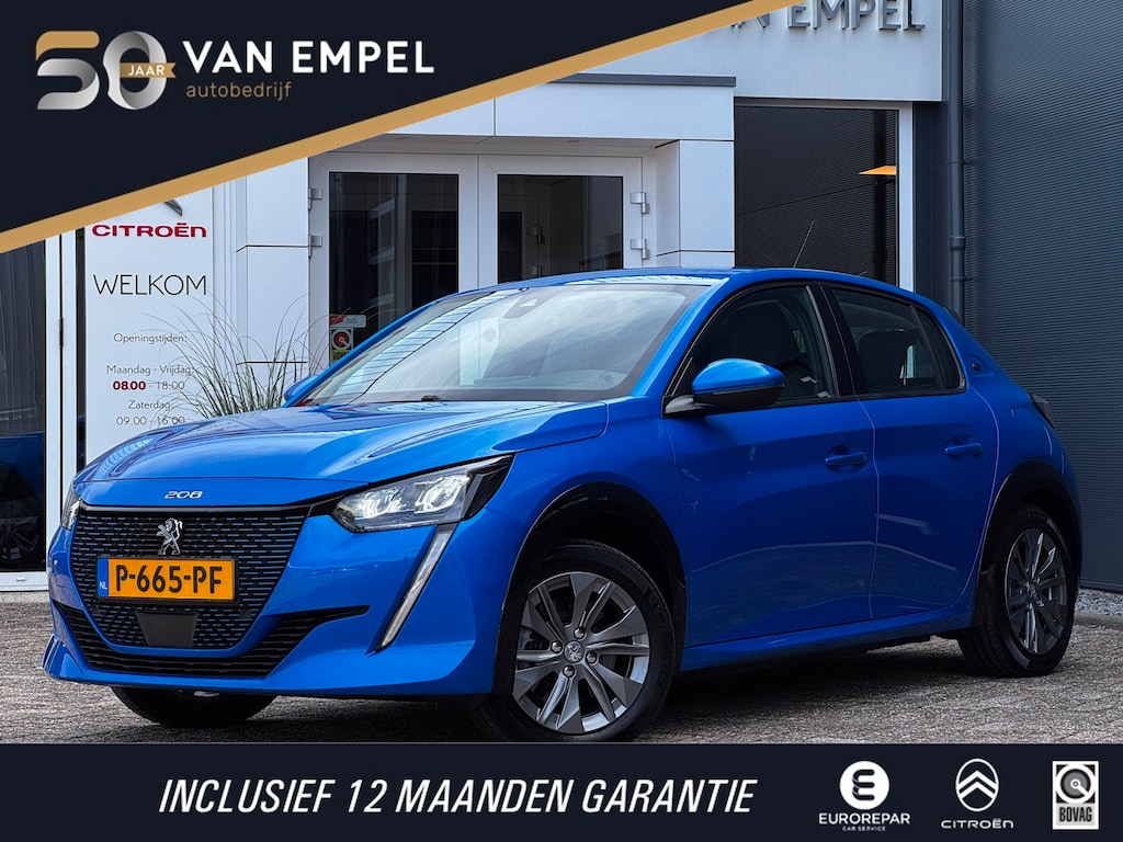 Peugeot e-208 EV Allure 50 kWh | 91% SOH | Trekhaak | Adaptive Cruise | Parkeersensoren | Navi By App |