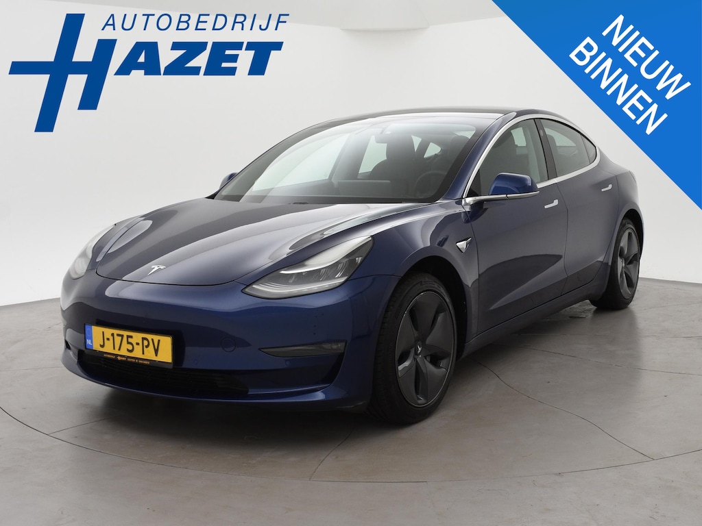 Tesla Model 3 LONG RANGE AWD 75 kWh + TREKHAAK AFNEEMBAAR | PANORAMA | ZWART LEDER | STOELVERW. V+A