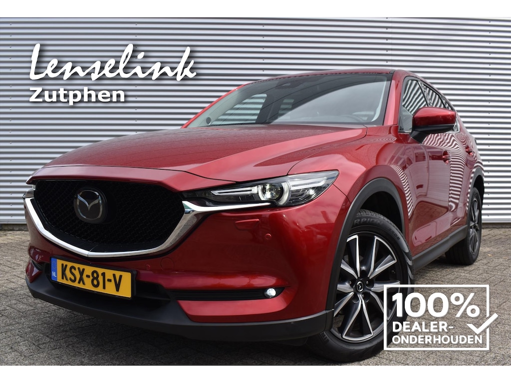Mazda CX-5 2.5 SKYACTIV-G 194pk AWD Luxury AUTOMAAT | Leder | Stoel verw. | Achteruitrij camera | Adap. cruise | Rijklaarprijs incl 12 mnd BOVAG garantie & onder