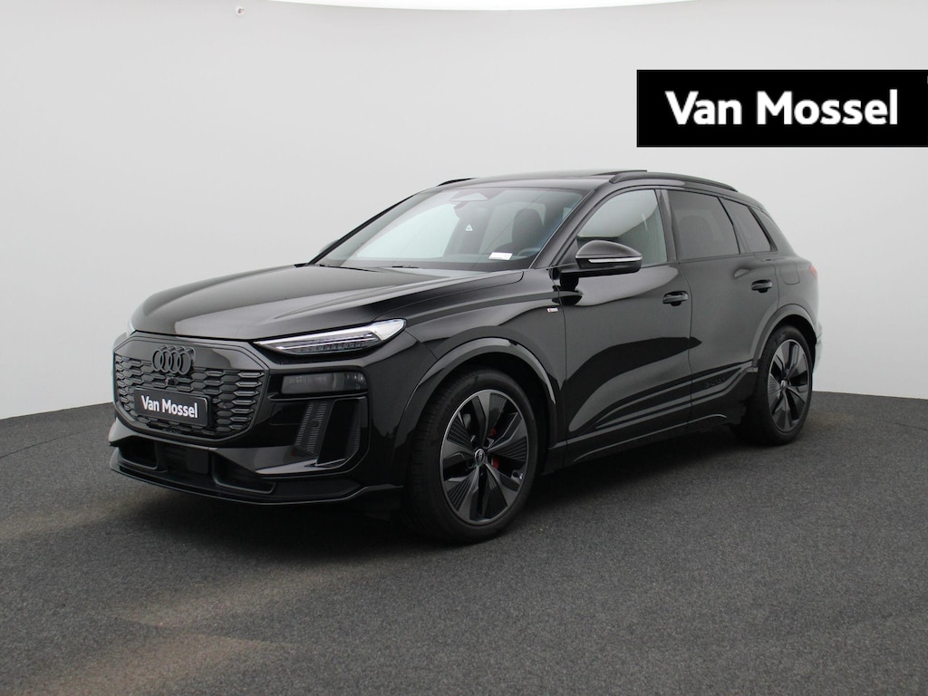 Audi Q6 e-tron edition performance 100 kWh 306 PK | Adaptive cruise control | Luchtvering | Glazen panoramadak | Geheugen best.stoel | Stuurverwarming | Stoelverwarming voor en achter | Dodehoekdetectie | 360 graden camera | MMI-bijrijdersscherm | Head-up display | Elektrisch verstelbaar stuur | Warmtepomp