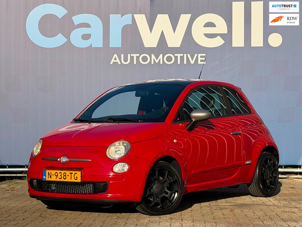 Fiat 500 0.9 TwinAir|Airco|ElektrischeRamen|HalfLeder|LMV|Isofix|Apk tot 25-06-2027|