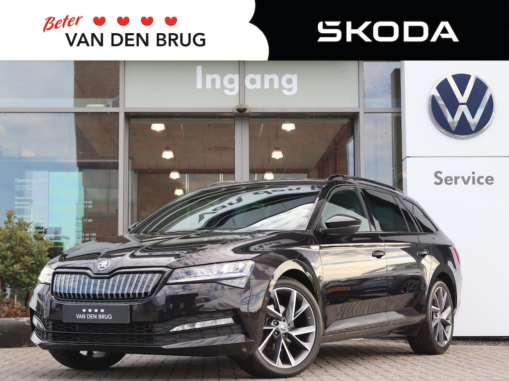 Skoda Superb Combi 1.4 TSI 218 pk DSG iV Sportline Business | Trekhaak | Navigatie | DCC | Stoel + Stuurverwarming | matrix Led | Elektrische klep | camera |
