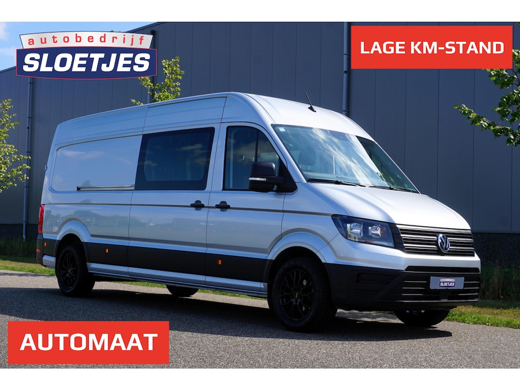 Volkswagen Crafter 35 2.0 TDI L4H3 Highline in Nieuwstaat met BPM voordeel |Mooie Camperbasis |180 PK Automaat |2 stoelen |Adaptive Cruise |Standkachel |Trekhaak |Camera |Metallic |Stoelverwarming