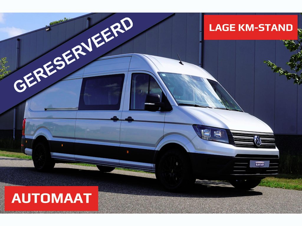 Volkswagen Crafter 35 2.0 TDI L4H3 Highline in Nieuwstaat met BPM voordeel |Mooie Camperbasis |180 PK Automaat |2 stoelen |Adaptive Cruise |Standkachel |Trekhaak |Camera |Metallic |Stoelverwarming